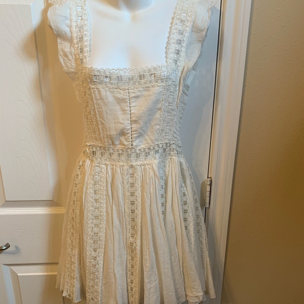 Boho white flowy dress